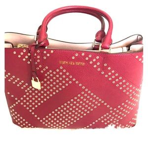 DARK RED Michael Kors Almost NEW w shoulder strap.